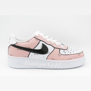 Pink cartoon custom Air Force 1 Nike’s